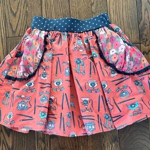 Matilda Jane Hold the Phone Secret Fields Telephone Twirl Skirt size 12